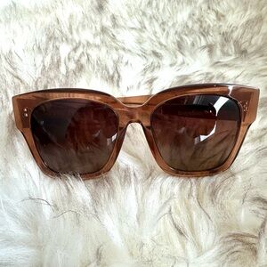 DIFF Polarized BELLA II Sunglasses in Light Brown